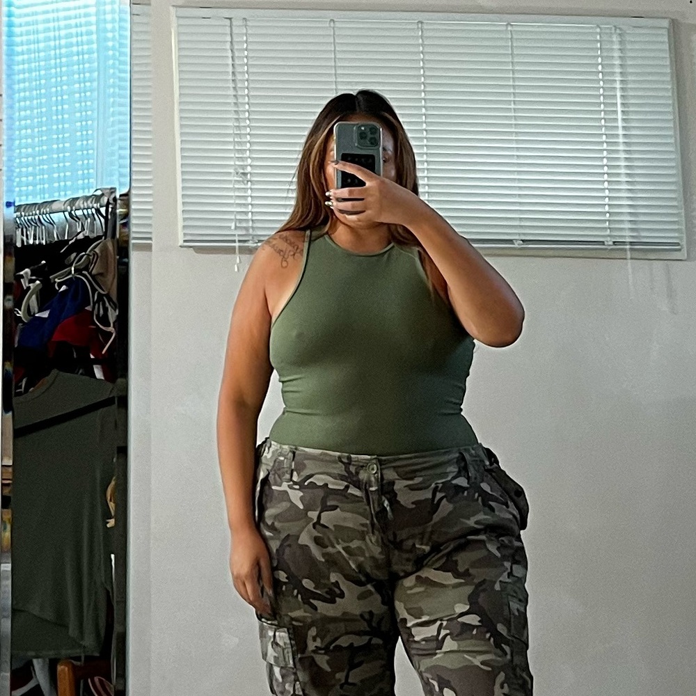 Ribbed tank bodysuit